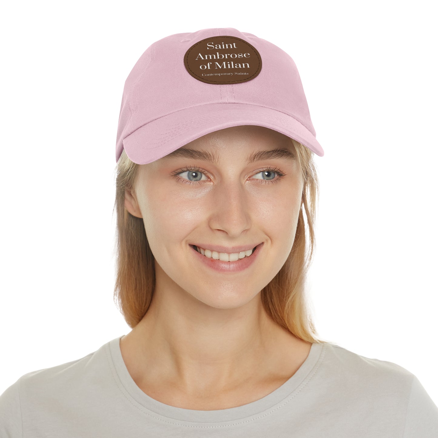 Saint Ambrose Leather Patch Hat