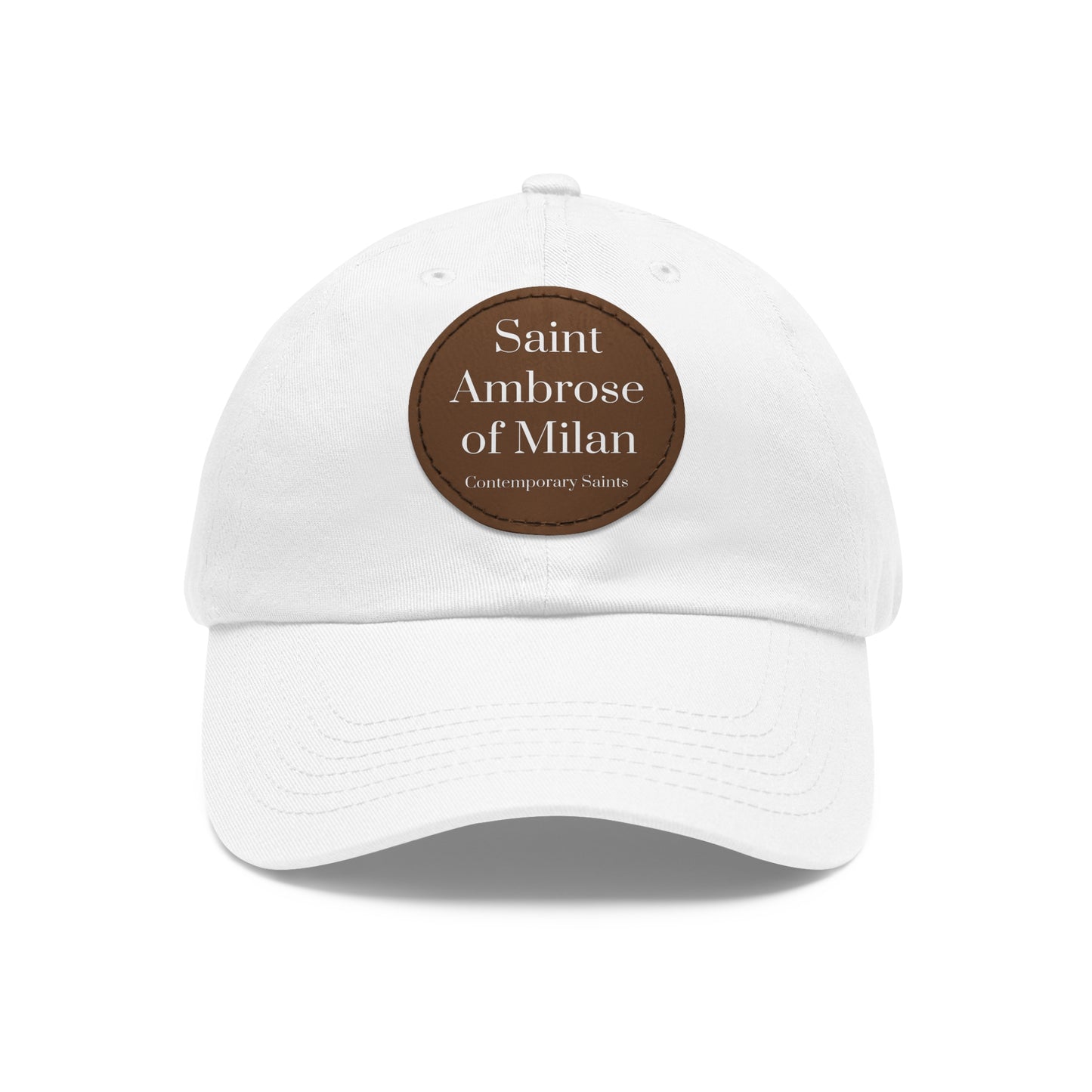 Saint Ambrose Leather Patch Hat