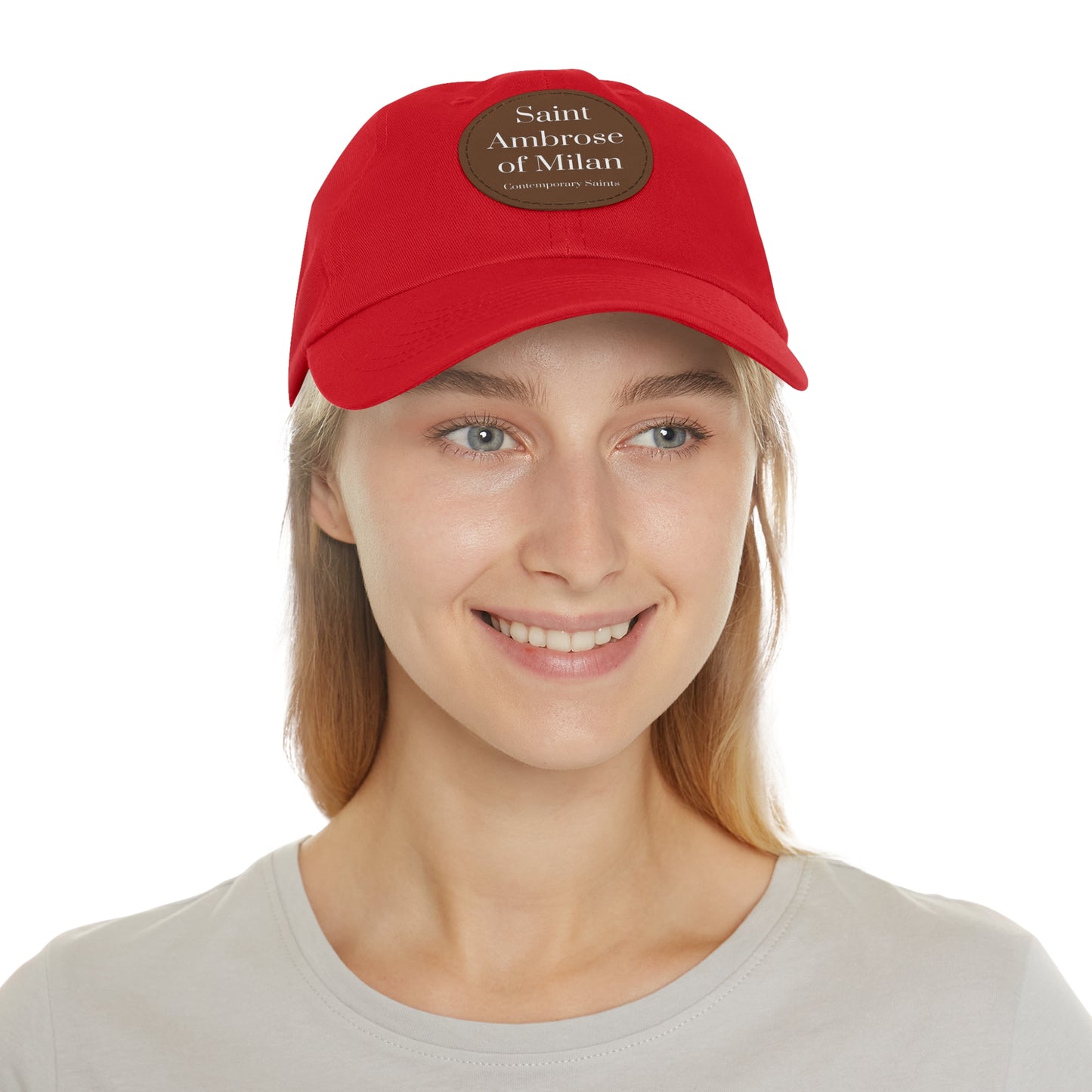 Saint Ambrose Leather Patch Hat