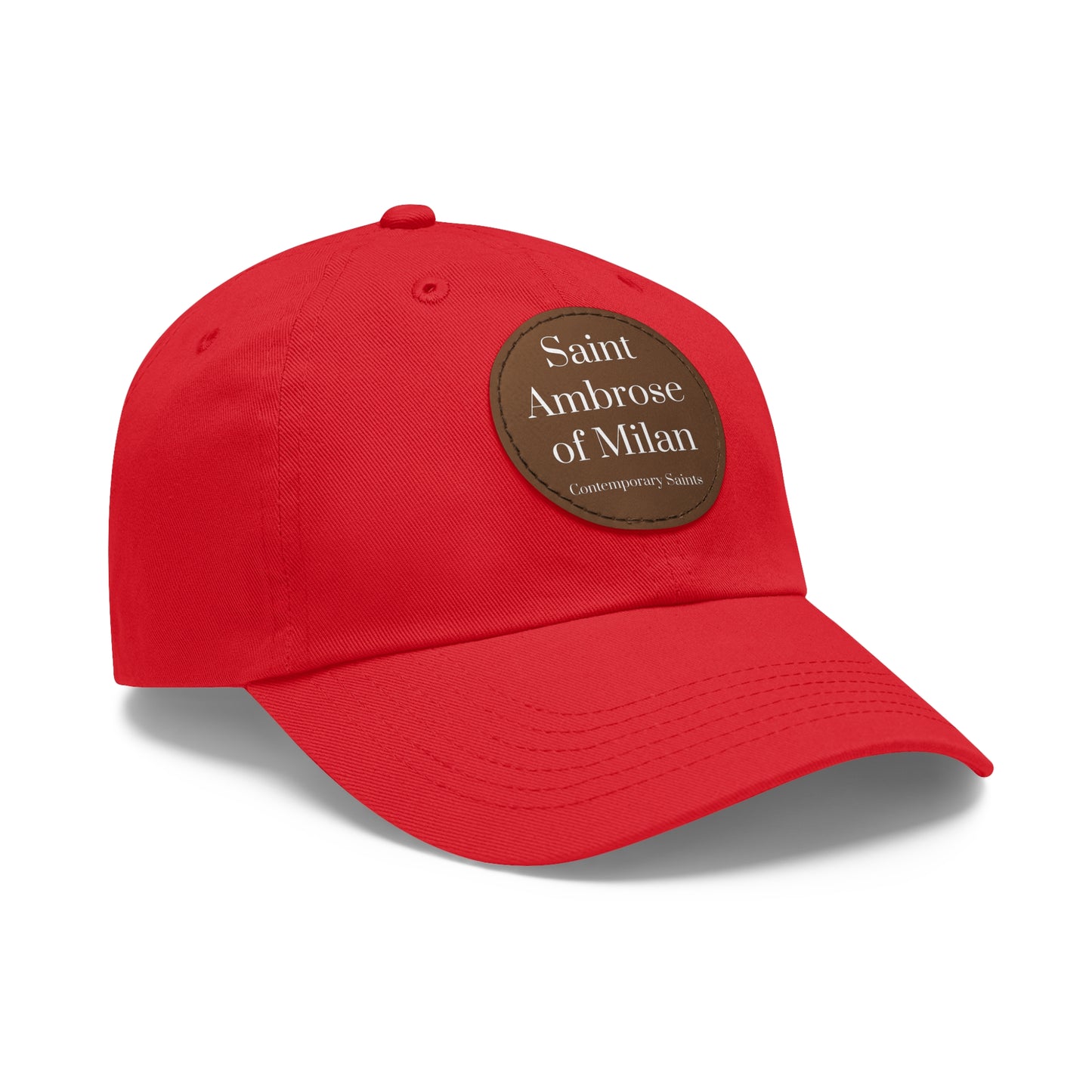 Saint Ambrose Leather Patch Hat
