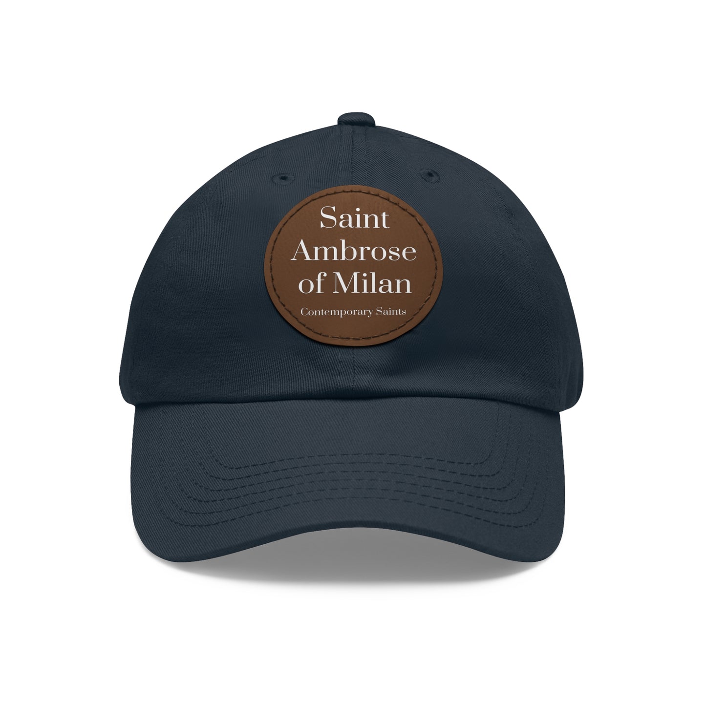 Saint Ambrose Leather Patch Hat