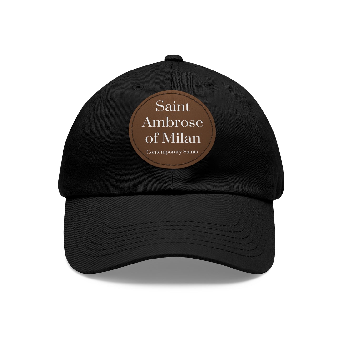 Saint Ambrose Leather Patch Hat