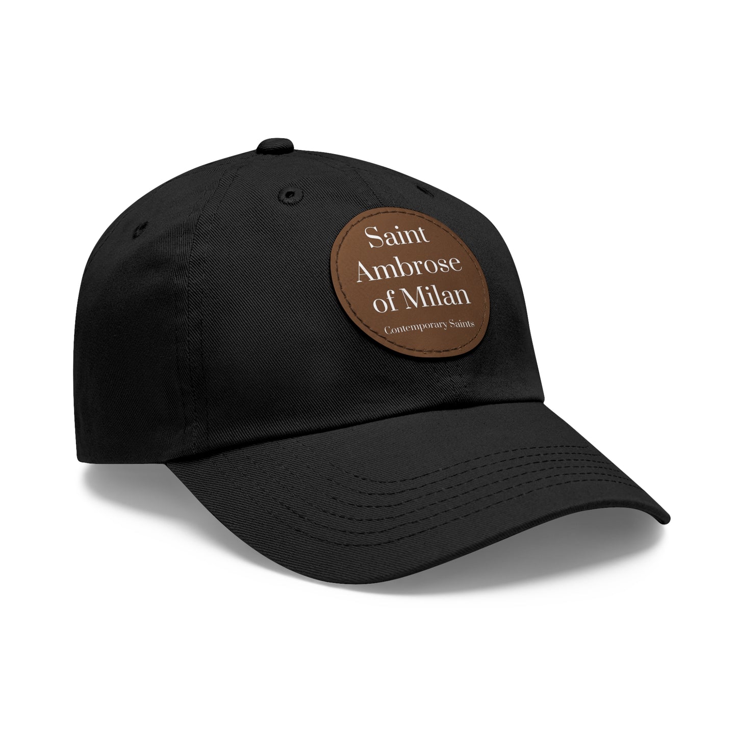 Saint Ambrose Leather Patch Hat