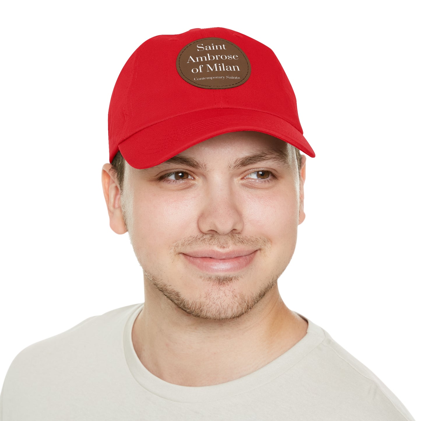 Saint Ambrose Leather Patch Hat