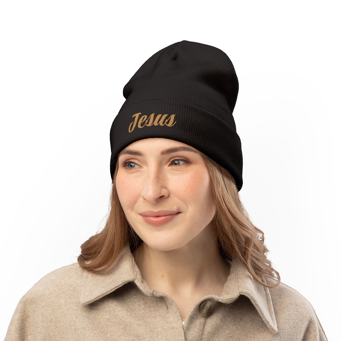 Jesus Embroidered Beanie
