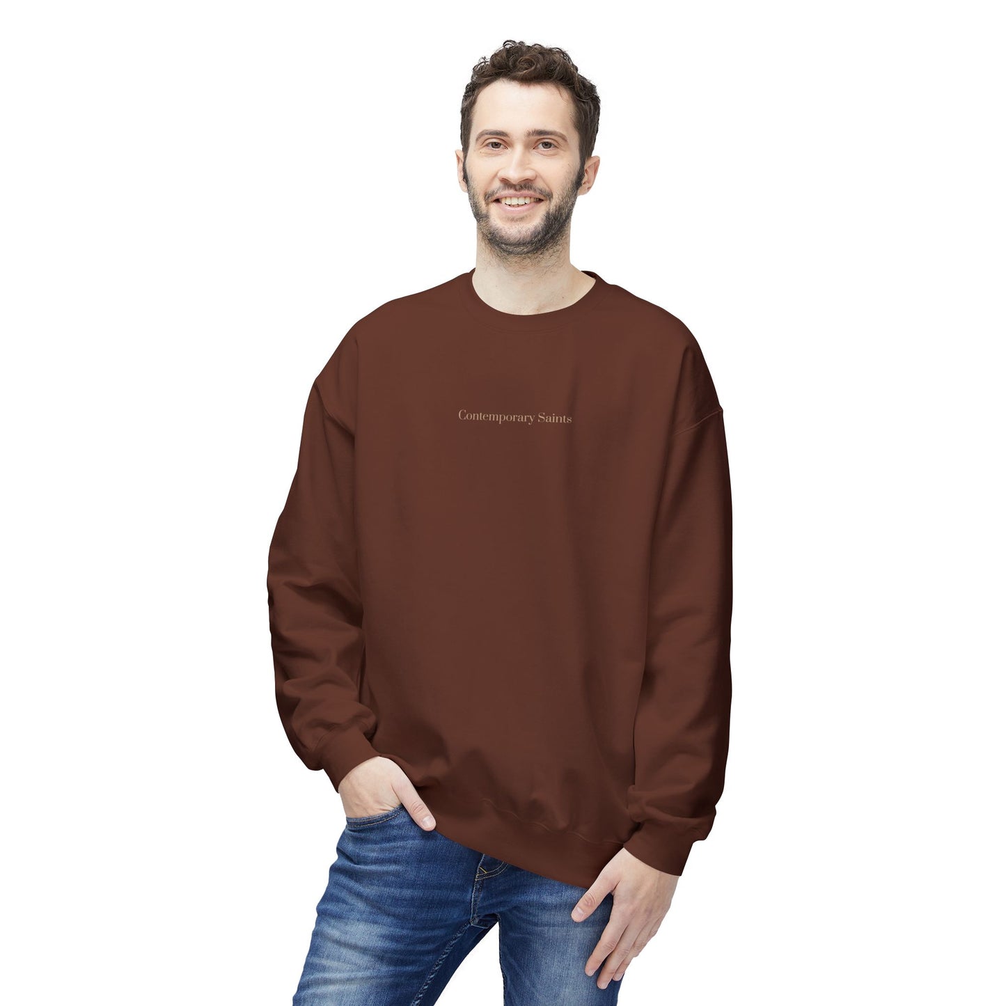 Minimalist Contemporary Saints Logo Sweatshirt