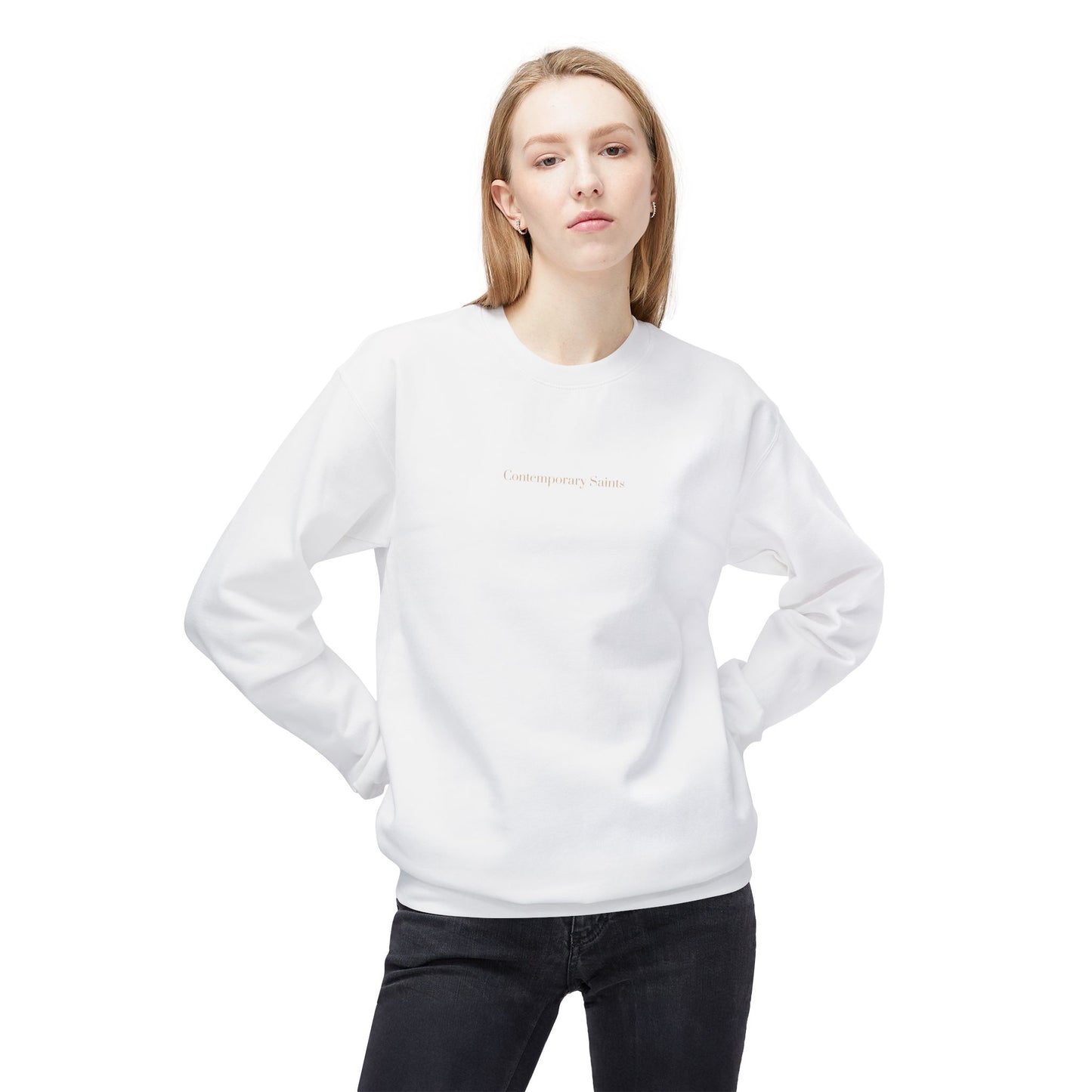 Minimalist Contemporary Saints Logo Sweatshirt