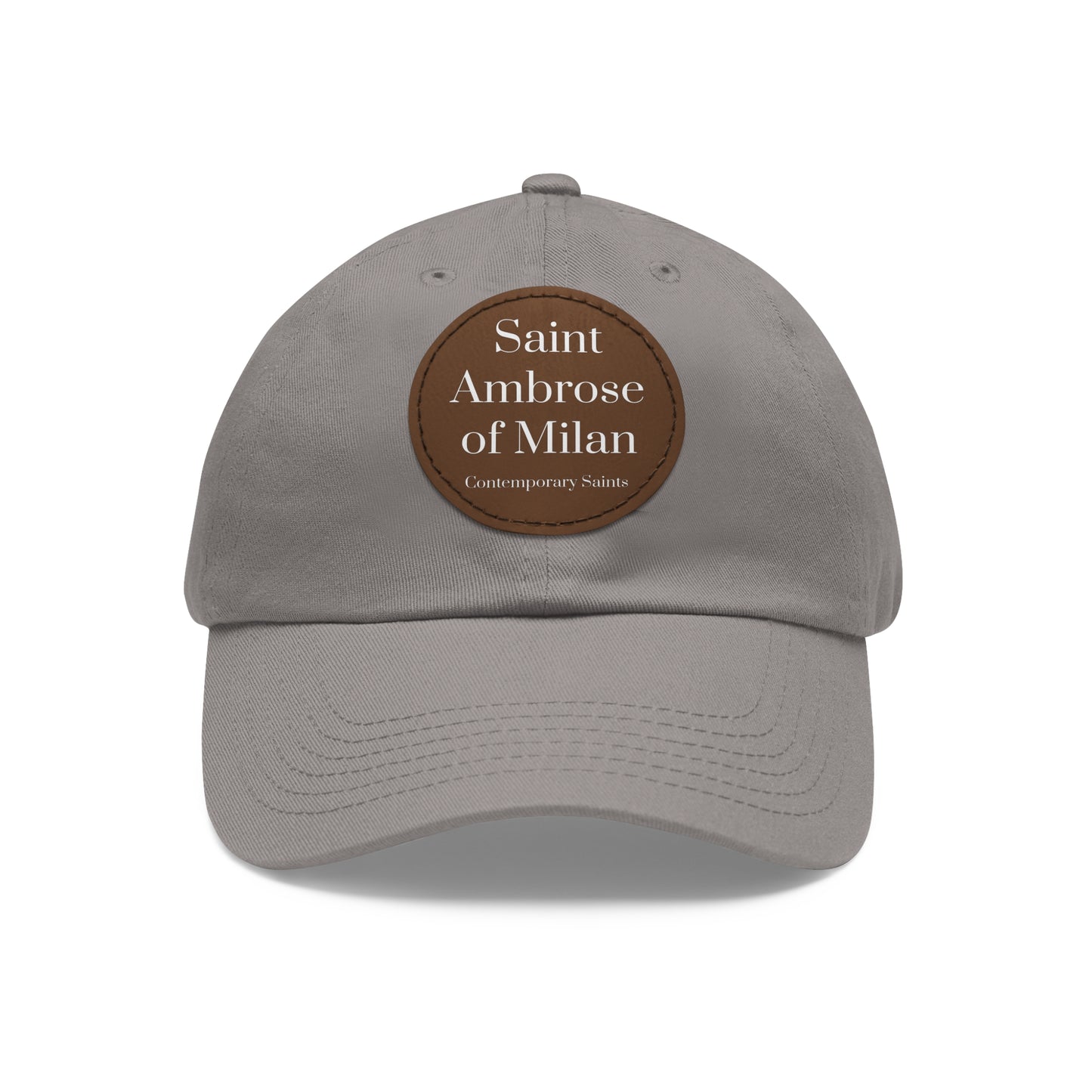 Saint Ambrose Leather Patch Hat