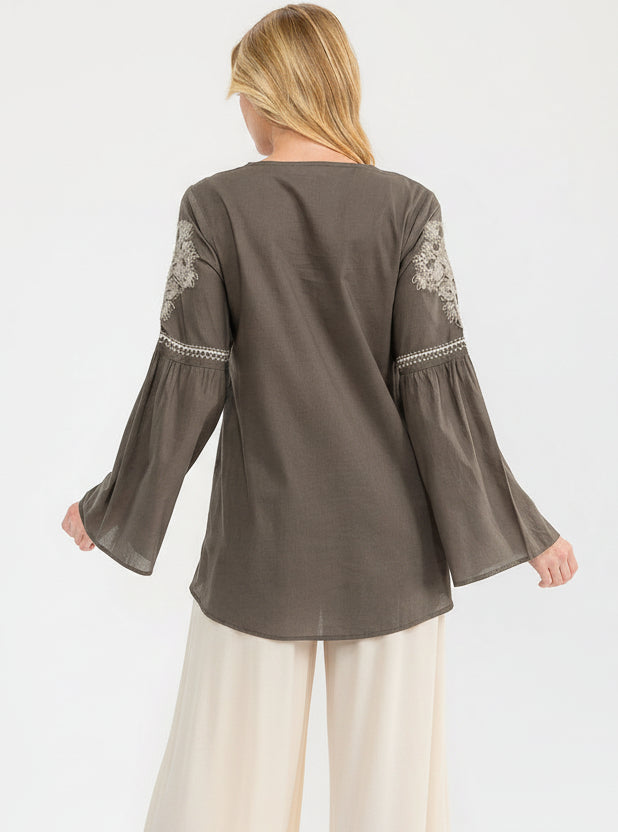 Teresa Olive Blouse