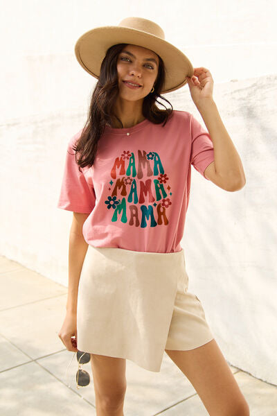 MAMA Round Neck T-Shirt