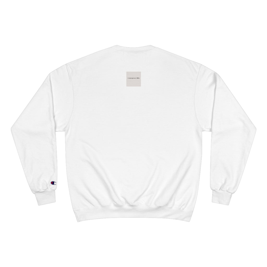 Champion Sweatshirt with Contemporary Saints Logo