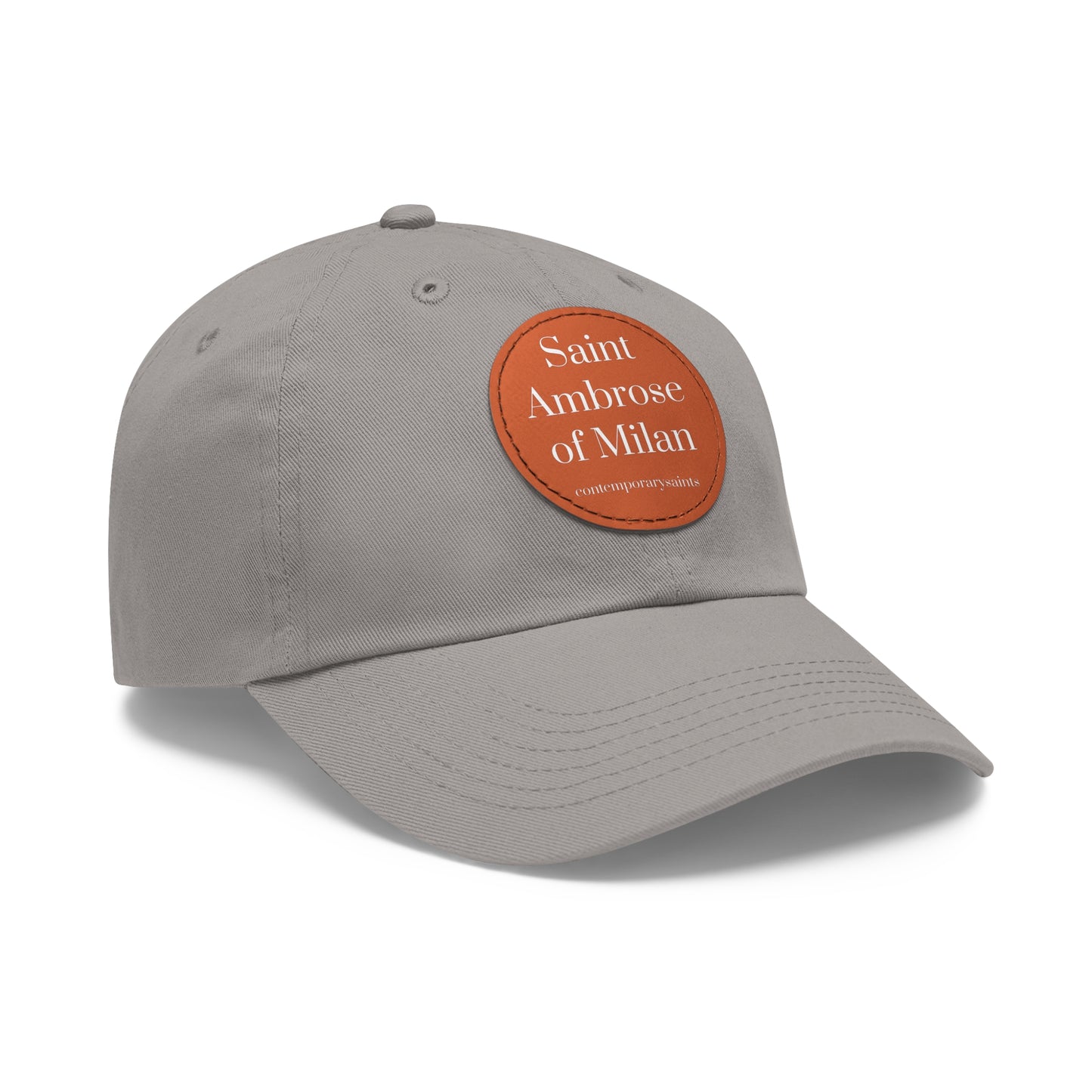 Saint Ambrose Leather Patch Hat