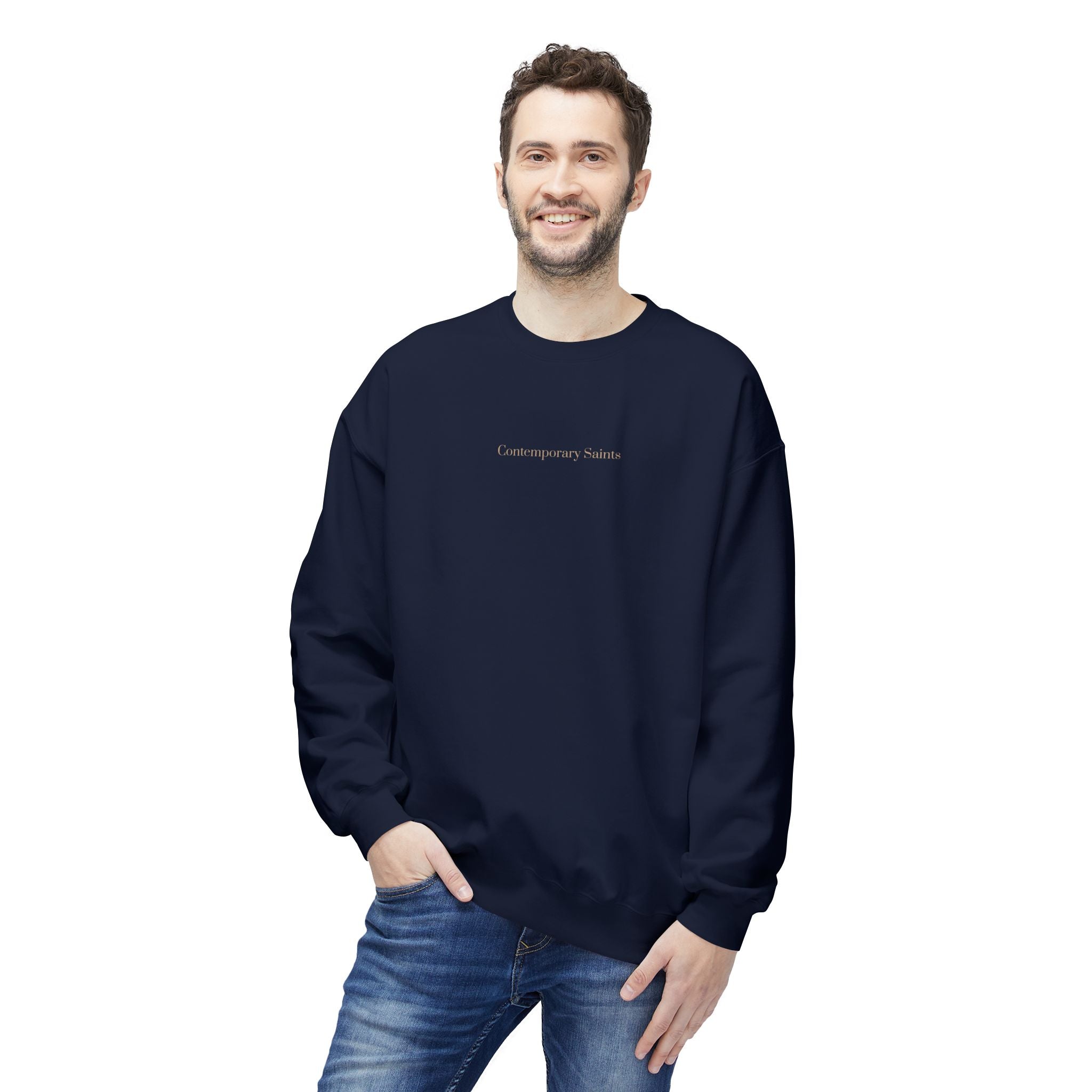 Minimalist Contemporary Saints Logo Sweatshirt