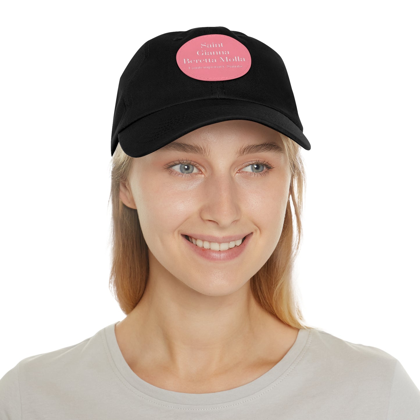 Saint Gianna Beretta Molla Leather Patch Hat