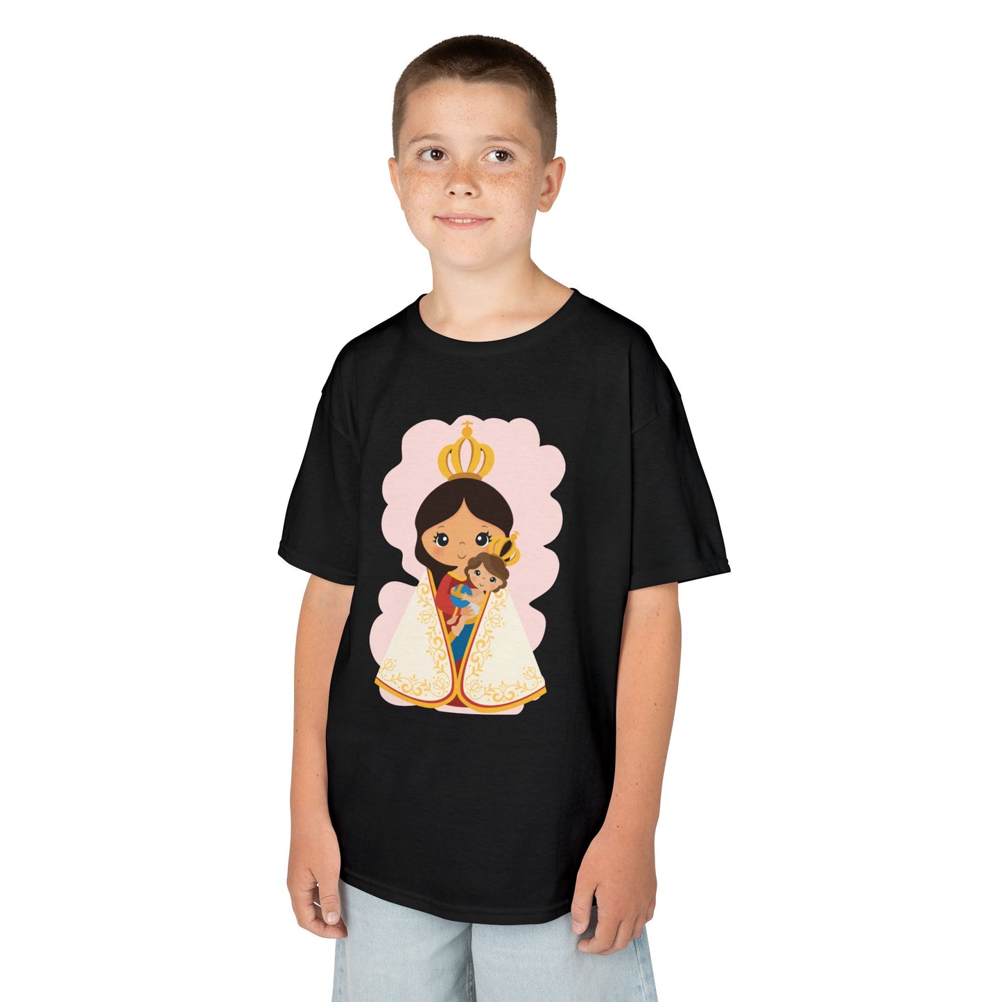 Camiseta infantil de María y Jesús de Nazaret