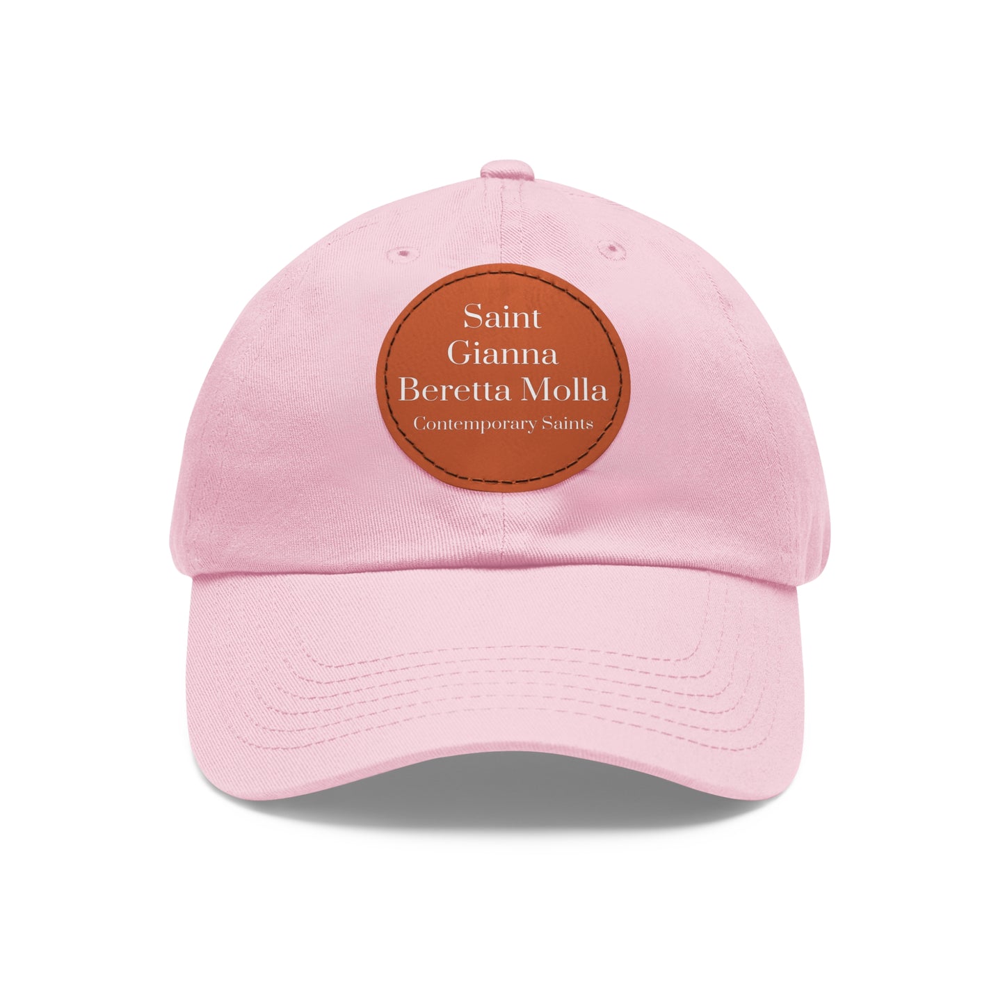 Saint Gianna Beretta Molla Leather Patch Hat