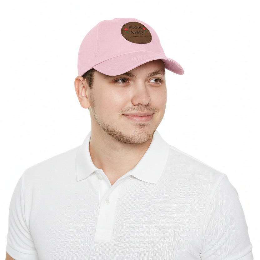 Sombrero con parche de cuero de Santa María