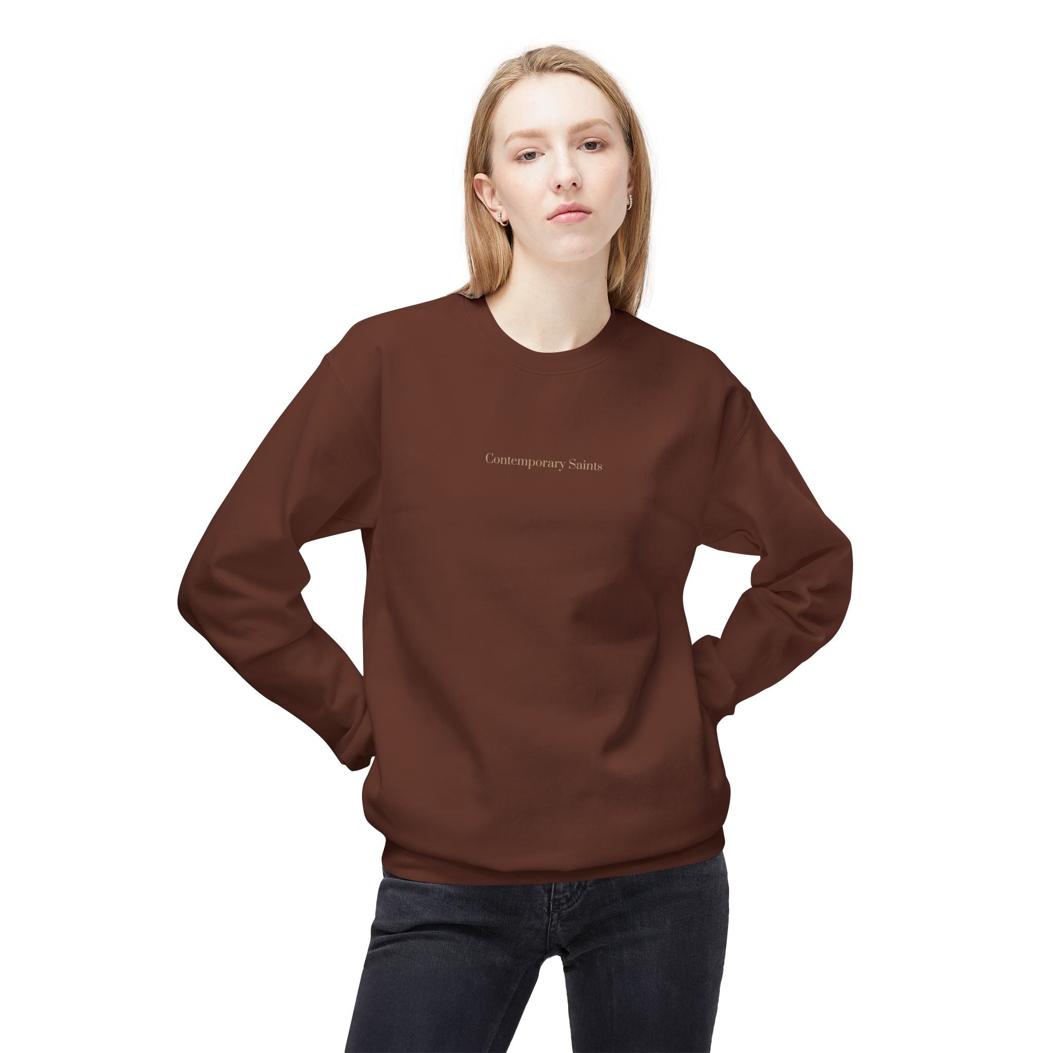 Minimalist Contemporary Saints Logo Sweatshirt