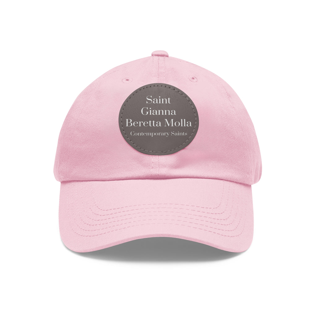 Saint Gianna Beretta Molla Leather Patch Hat
