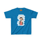 Camiseta infantil animada de Jesús y María