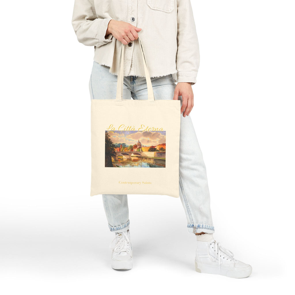 Bolsa de mano con paisaje de Roma