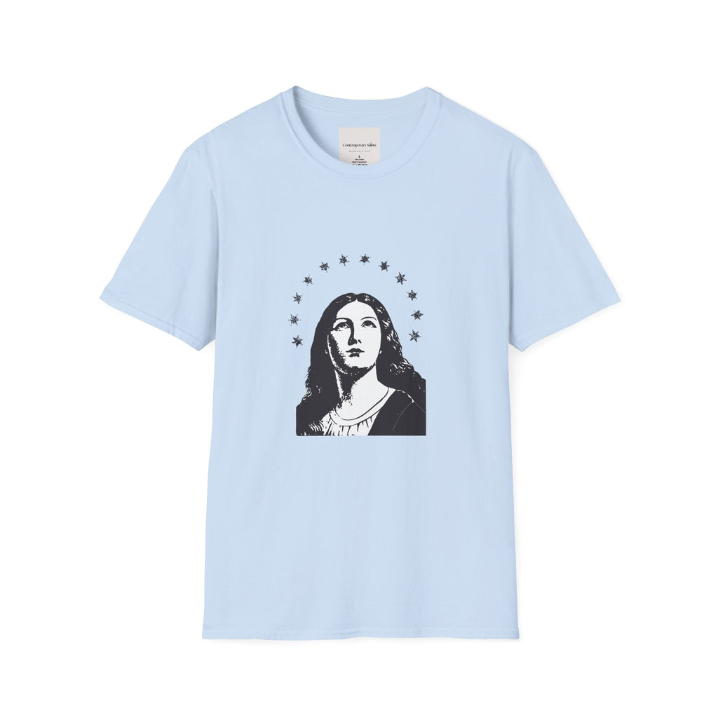Vintage Madonna Portrait - Halo of Stars Tee