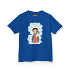 Camiseta infantil animada de Jesús y María