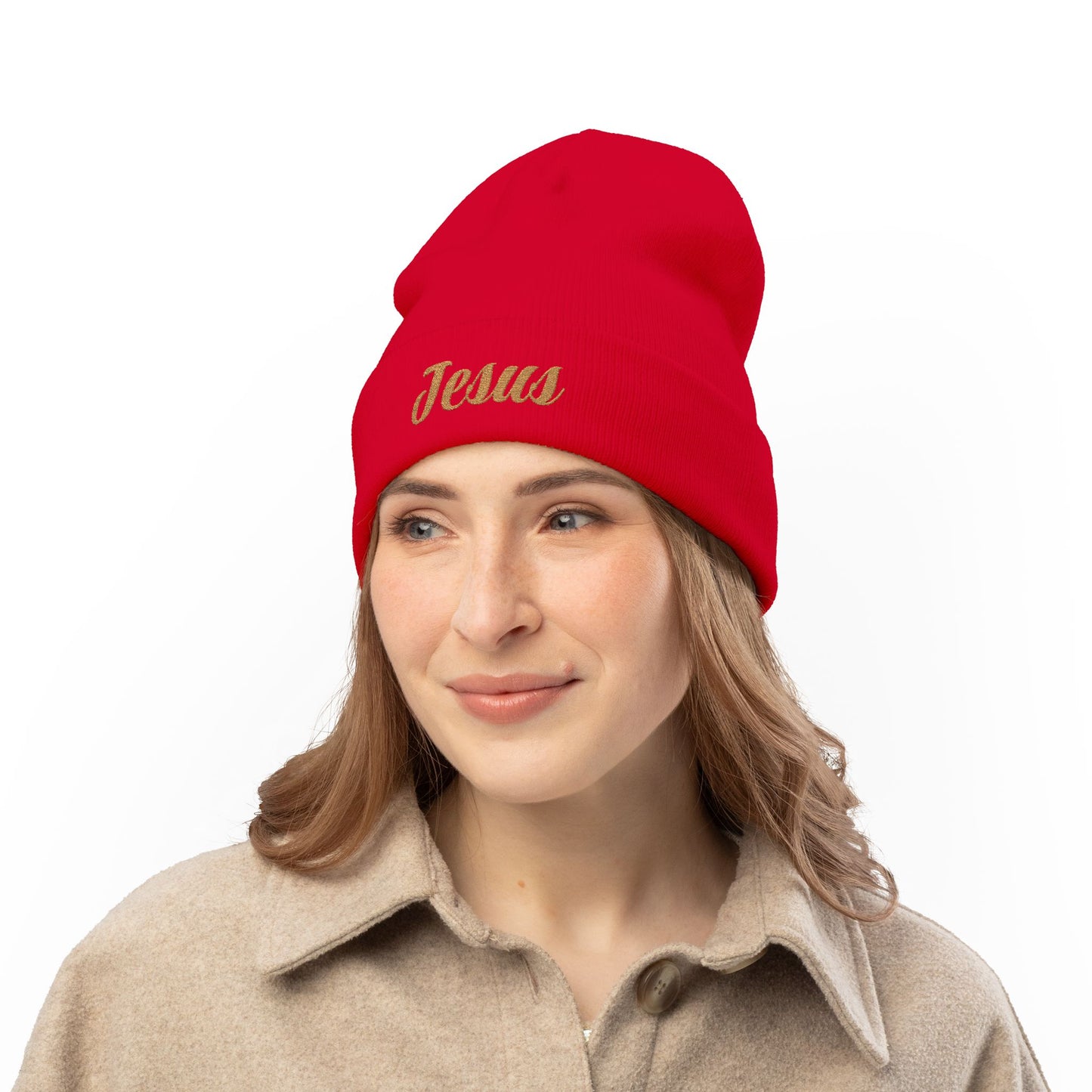 Jesus Embroidered Beanie