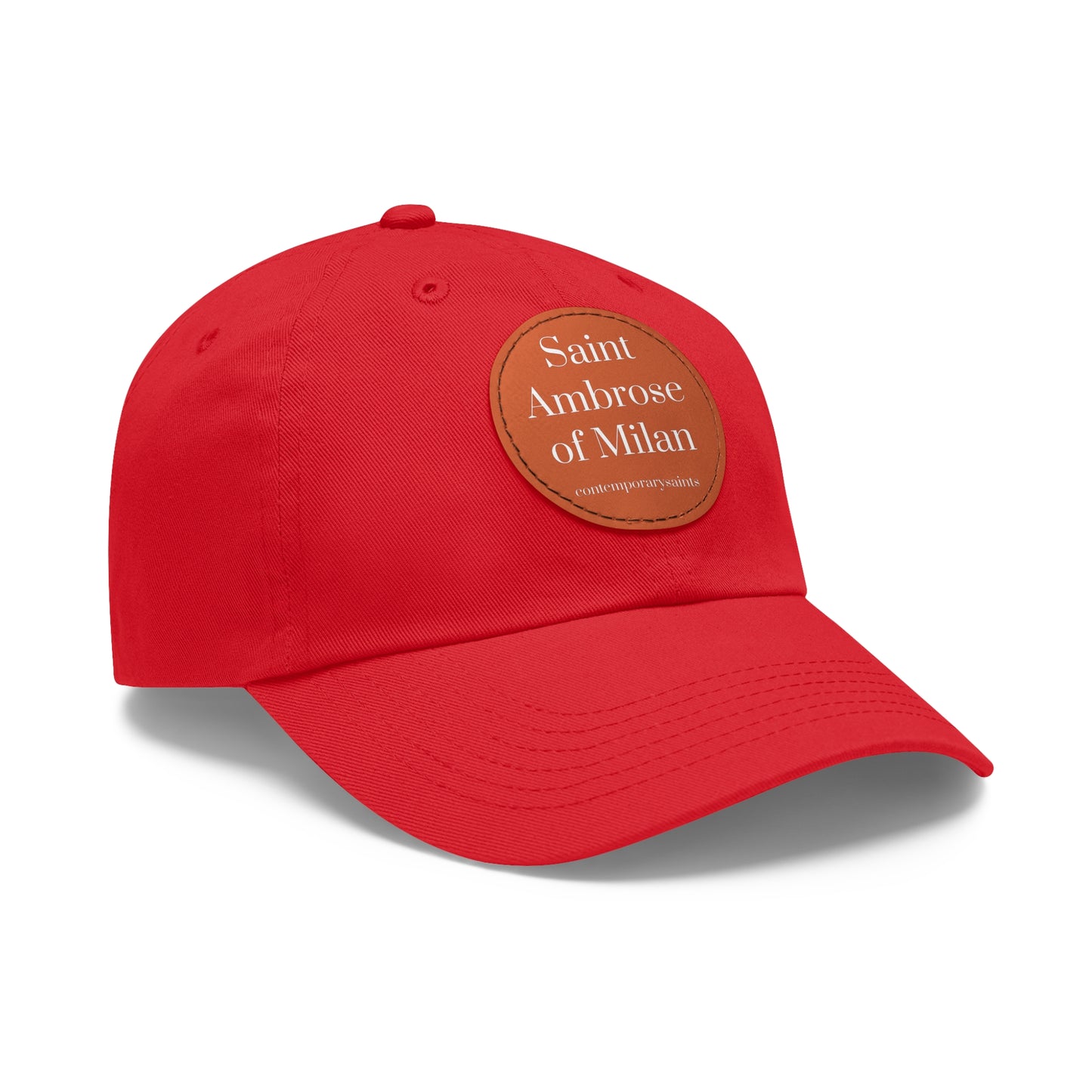 Saint Ambrose Leather Patch Hat