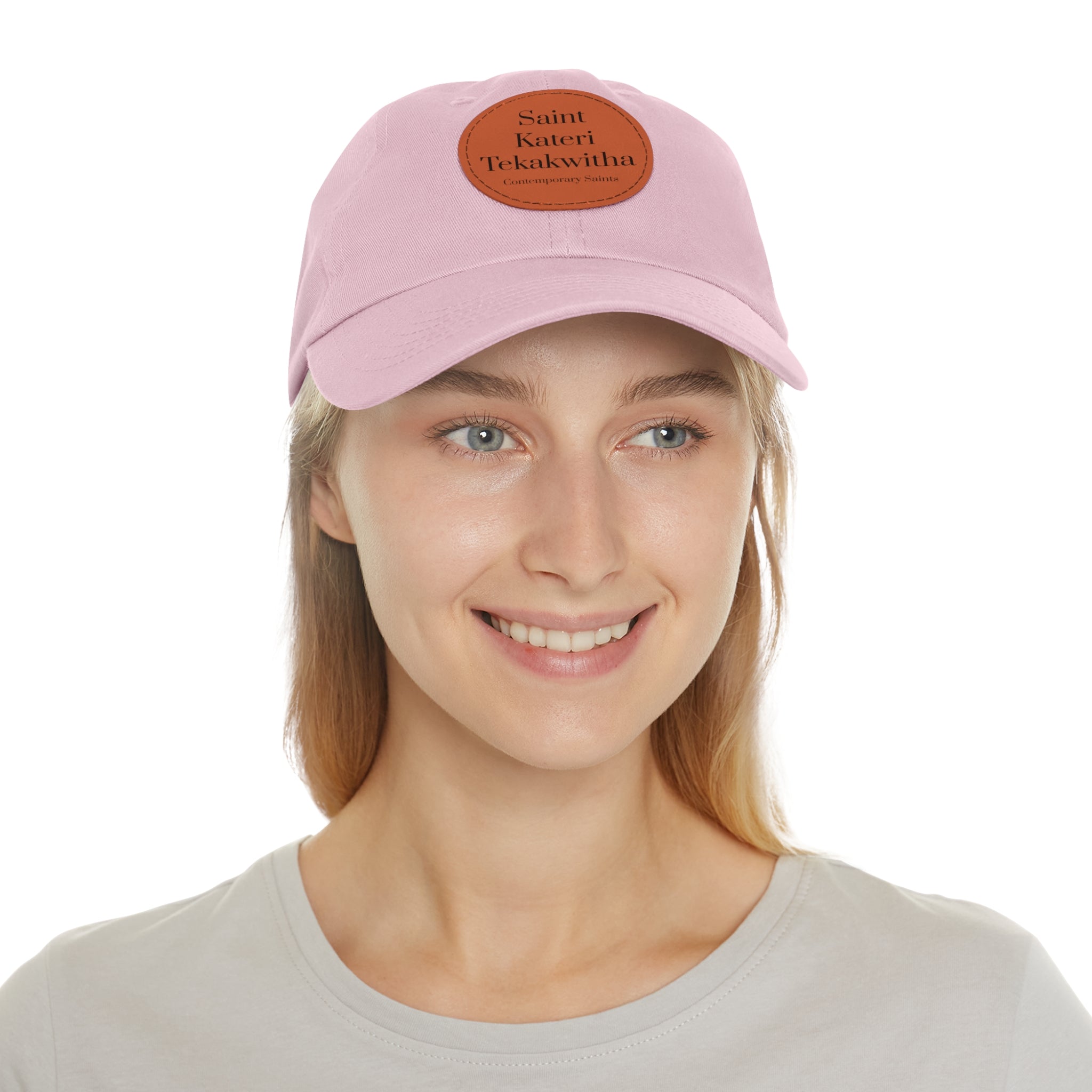 Sombrero con parche de cuero de Saint Kateri