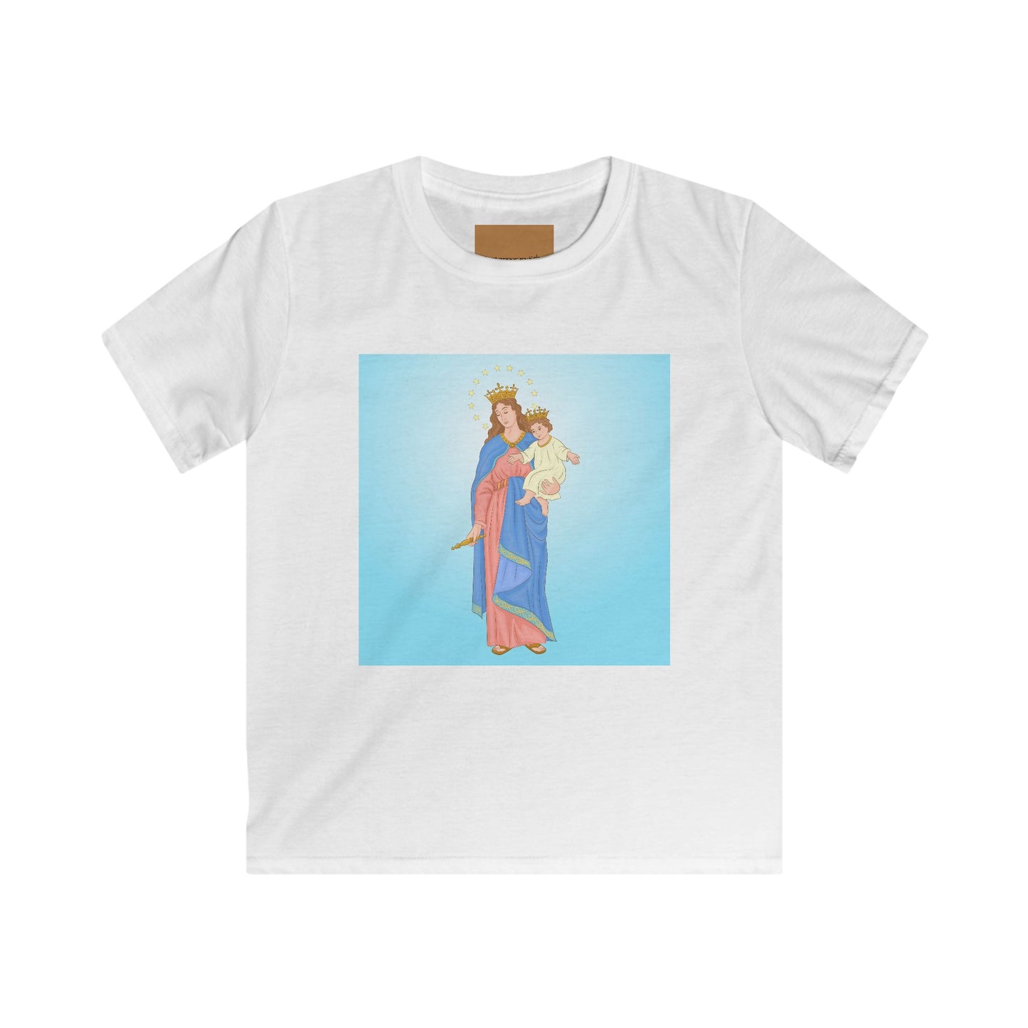 Our Lady of Help and Baby Jesus Kids Tee