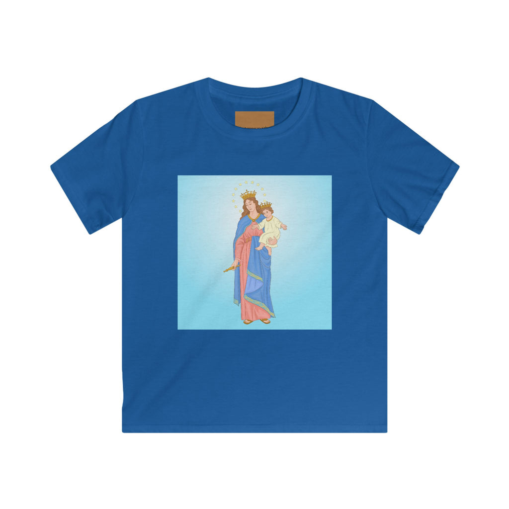 Camiseta infantil de Nuestra Señora del Socorro y el Niño Jesús