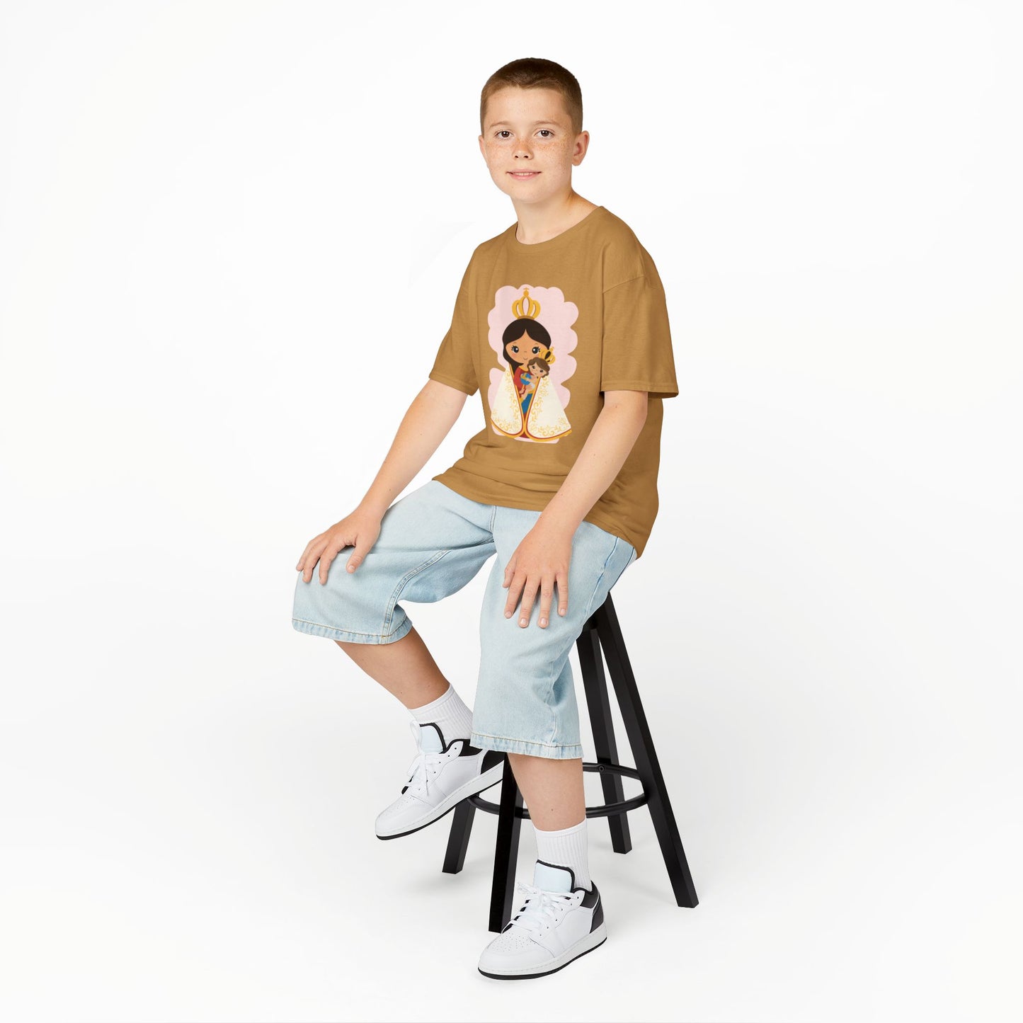 Camiseta infantil de María y Jesús de Nazaret
