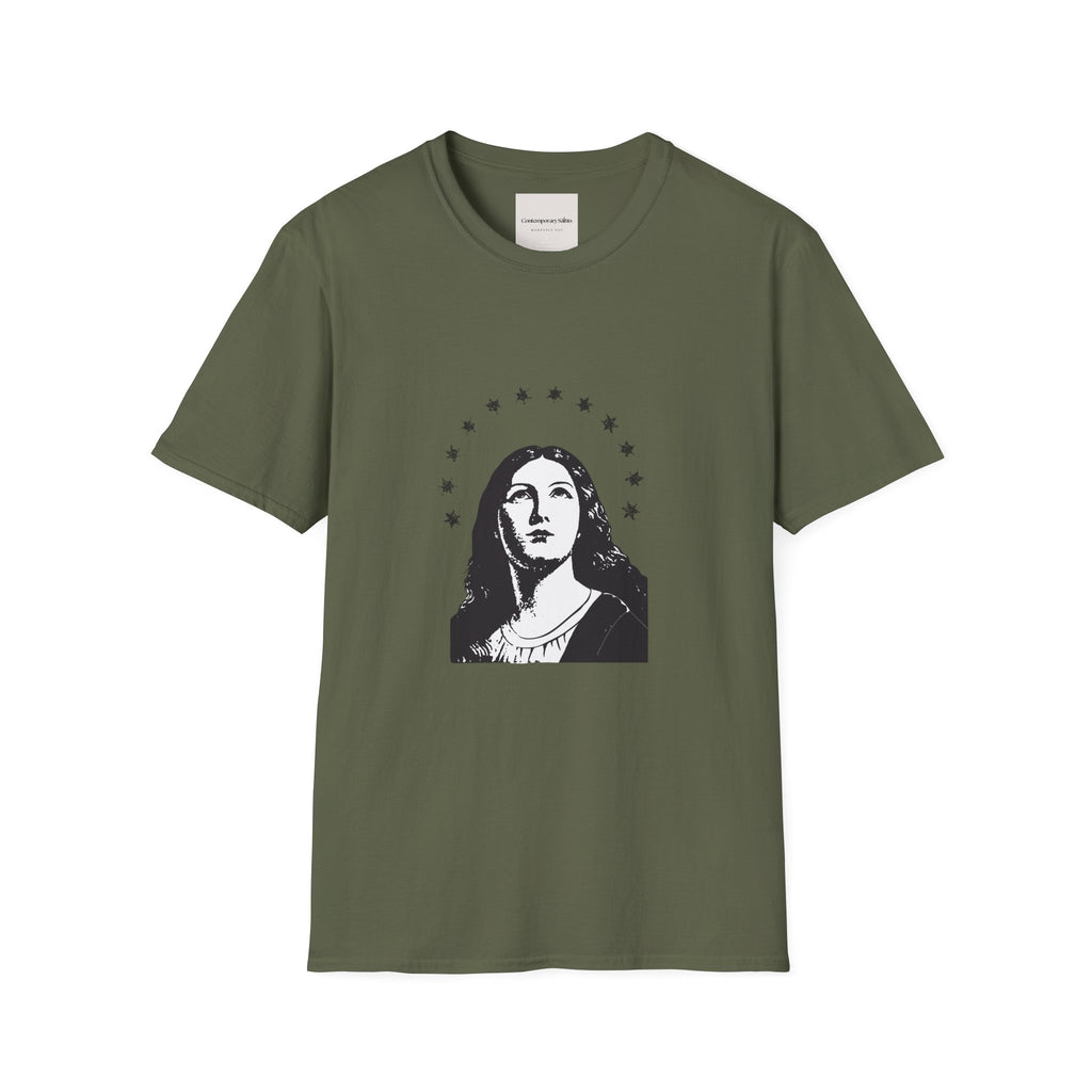 Vintage Madonna Portrait - Halo of Stars Tee