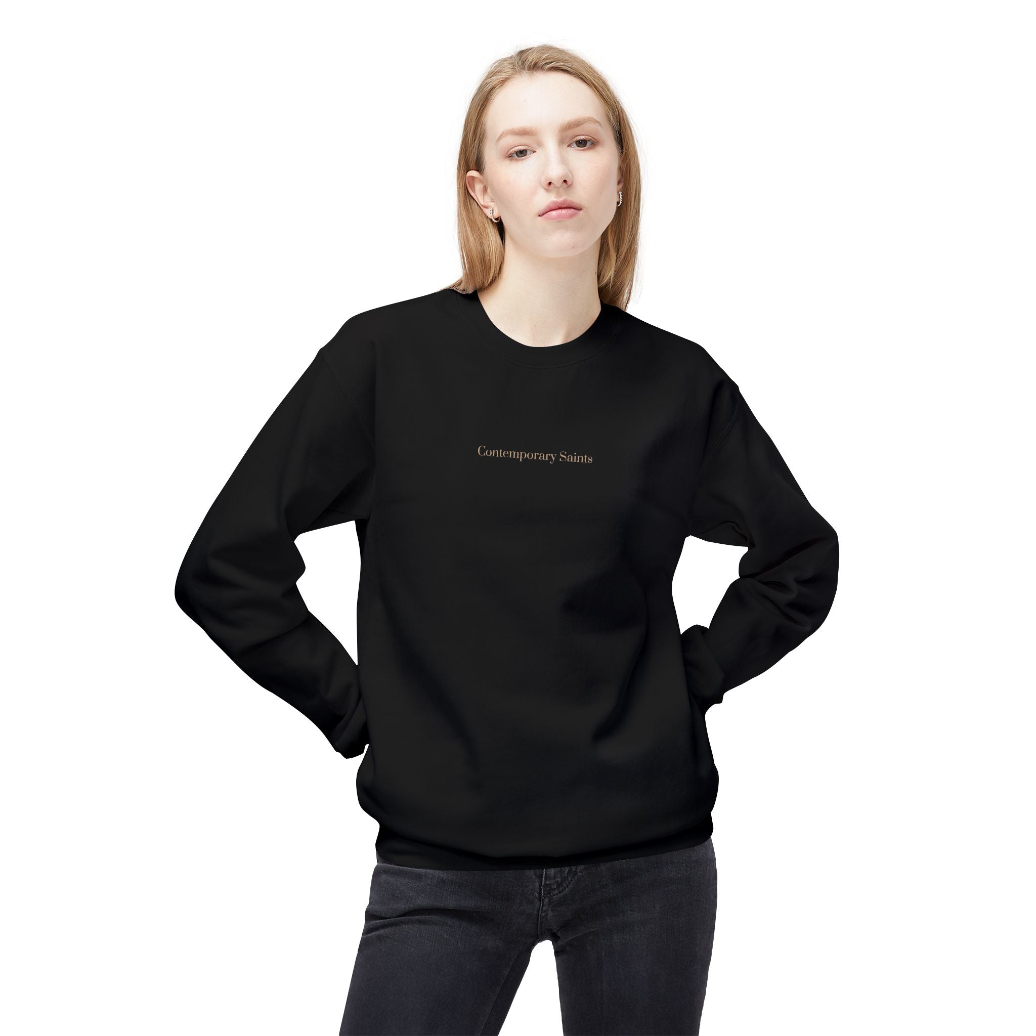 Minimalist Contemporary Saints Logo Sweatshirt