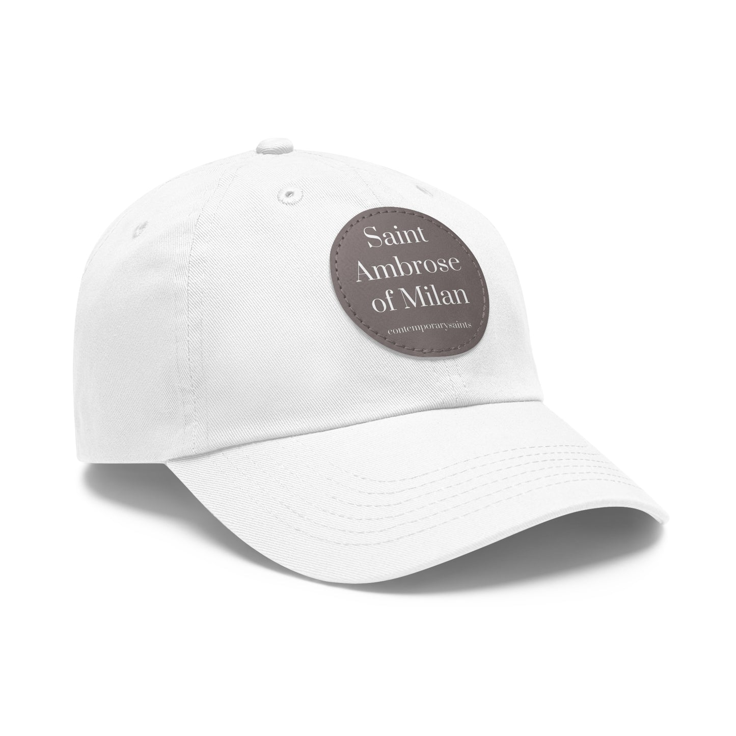 Saint Ambrose Leather Patch Hat