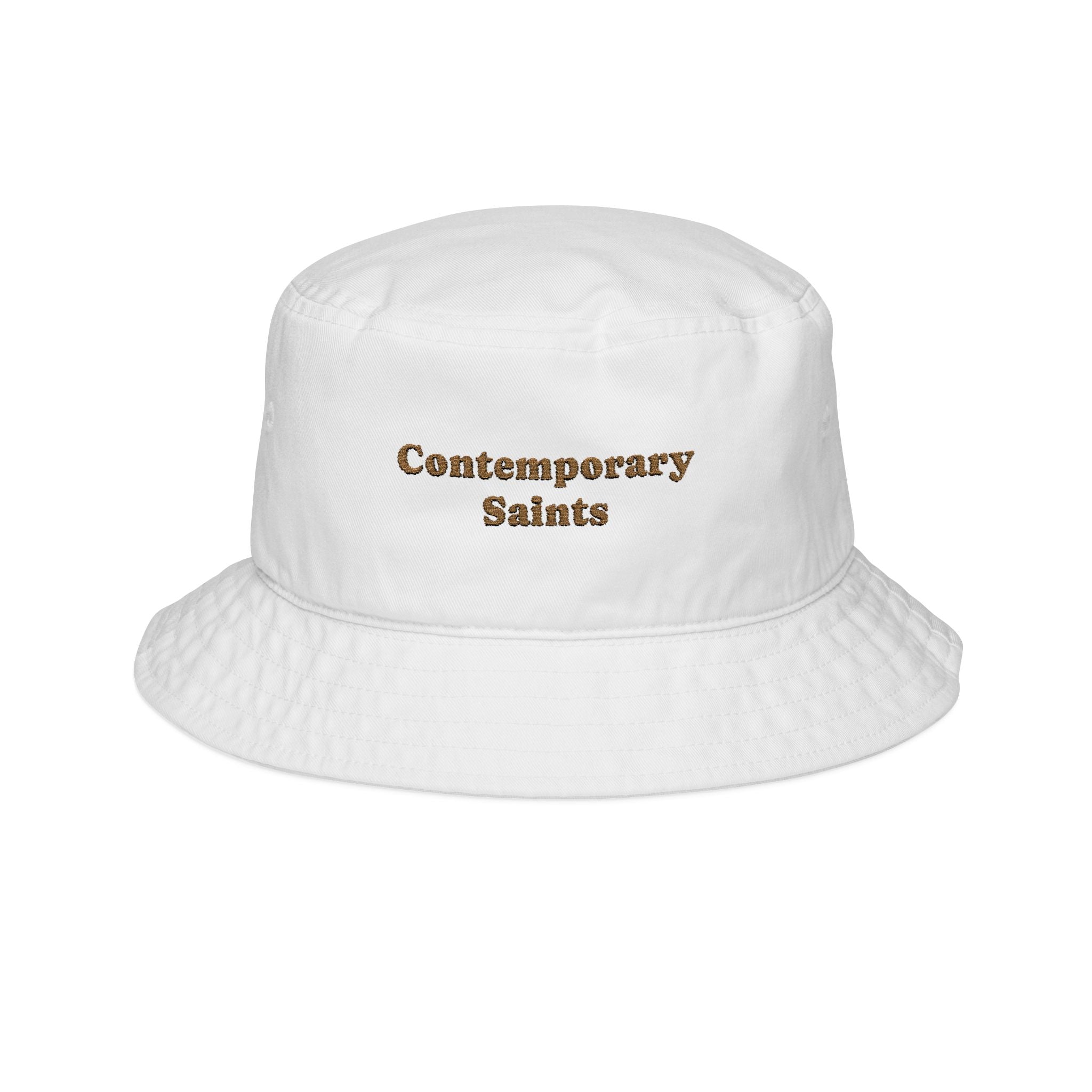 Contemporary Saints Bucket Hat Embroidery