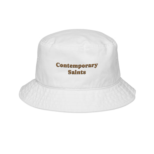 Contemporary Saints Bucket Hat Embroidery