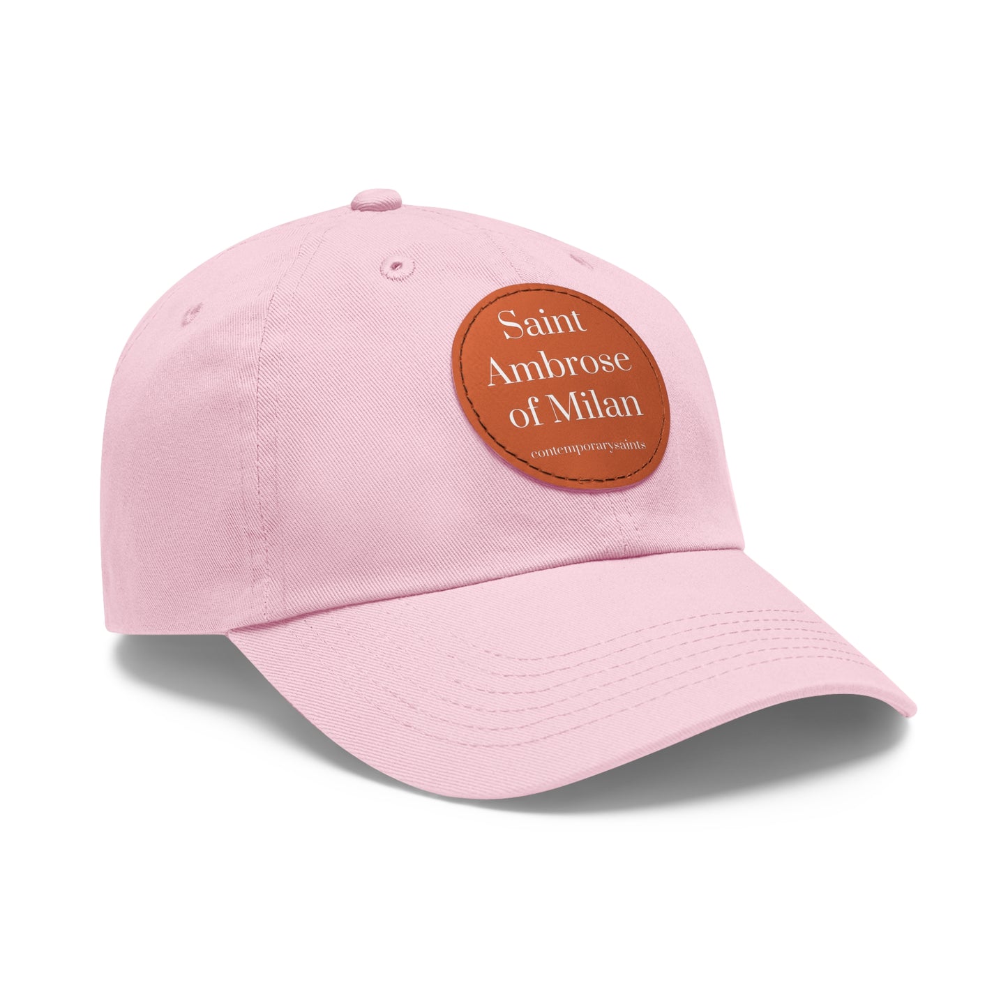 Saint Ambrose Leather Patch Hat