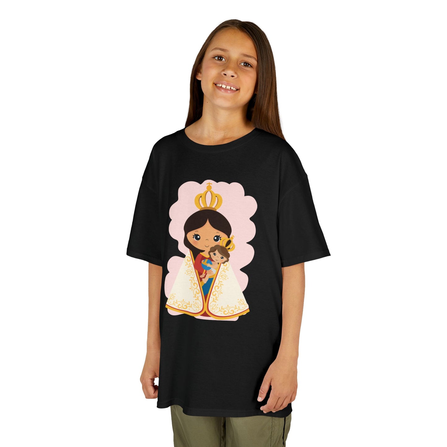 Camiseta infantil de María y Jesús de Nazaret