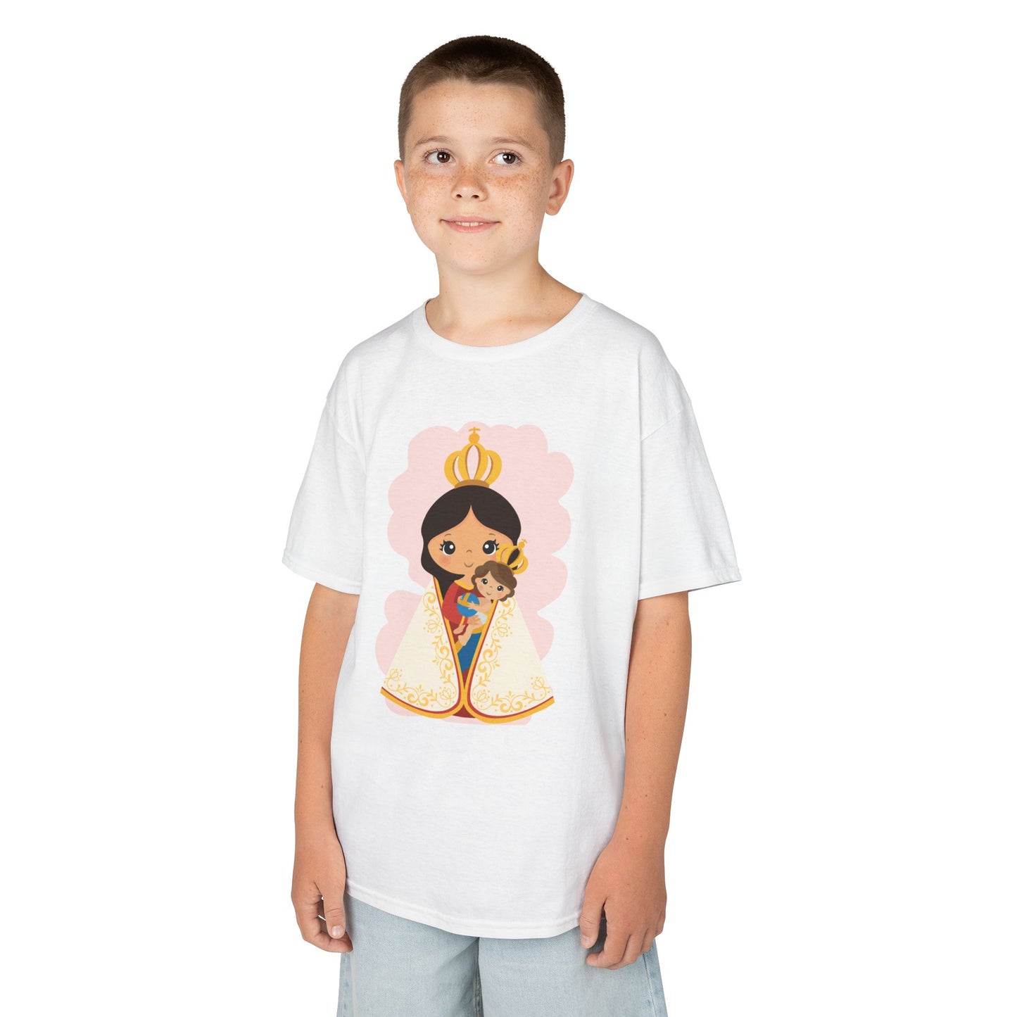 Camiseta infantil de María y Jesús de Nazaret