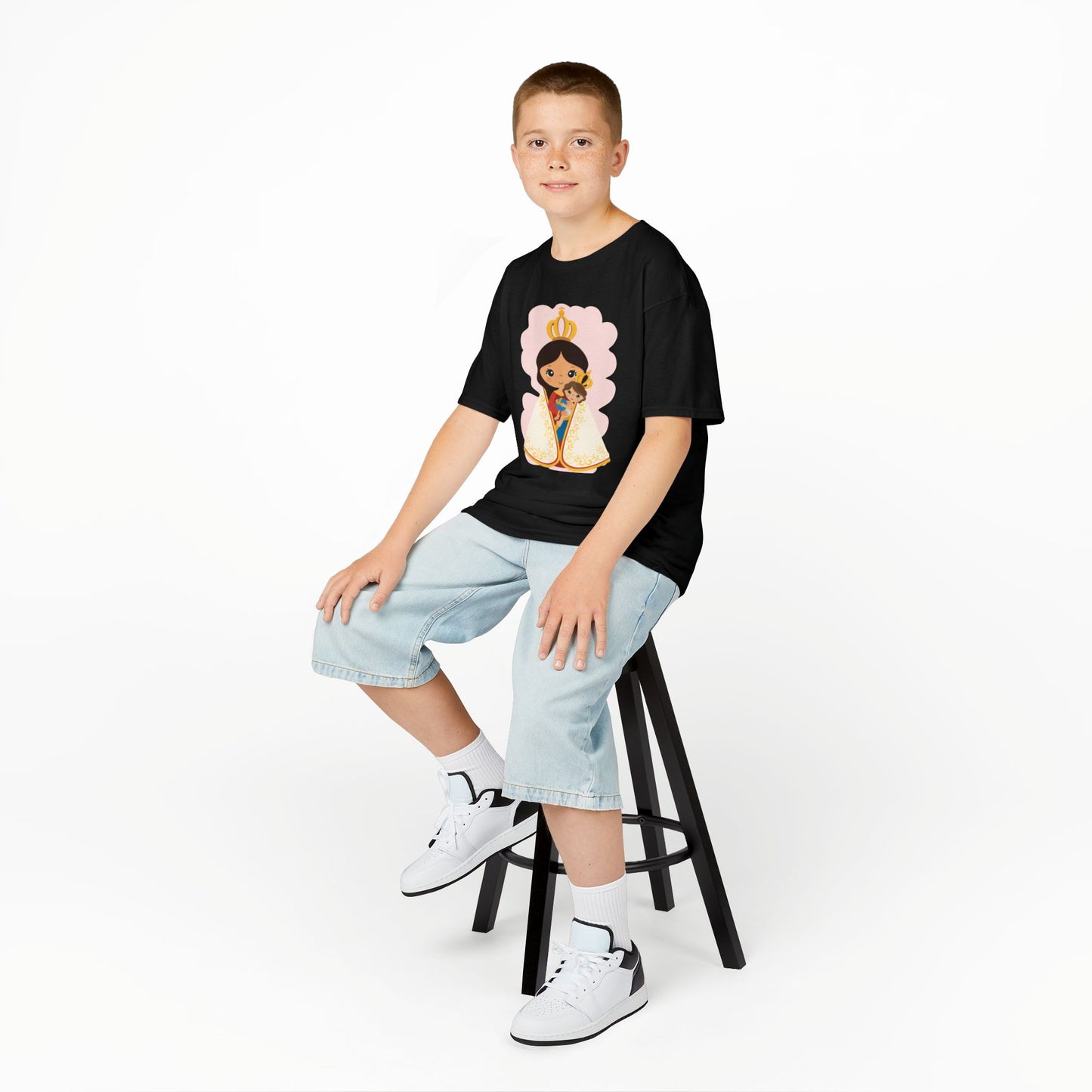 Camiseta infantil de María y Jesús de Nazaret