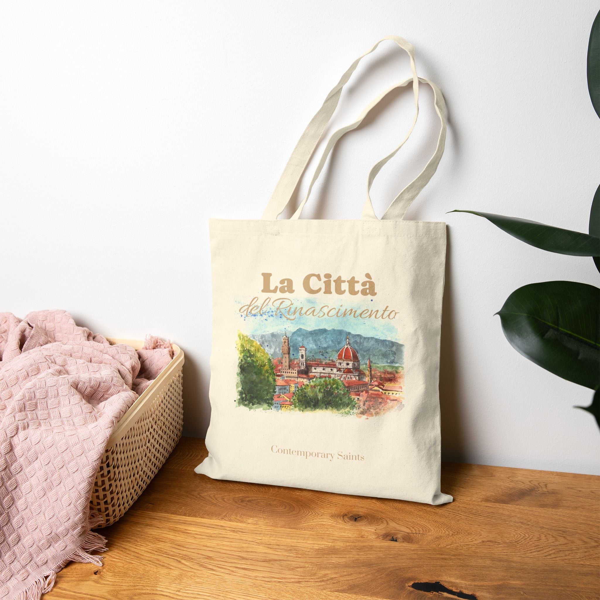 Bolsa de mano con paisaje de Florencia