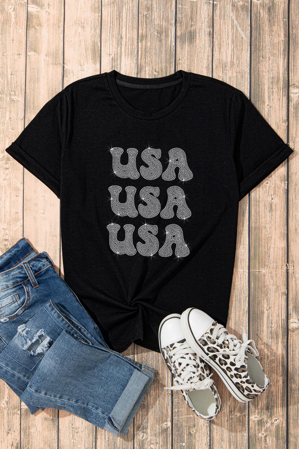 USA Rhinestone T-Shirt