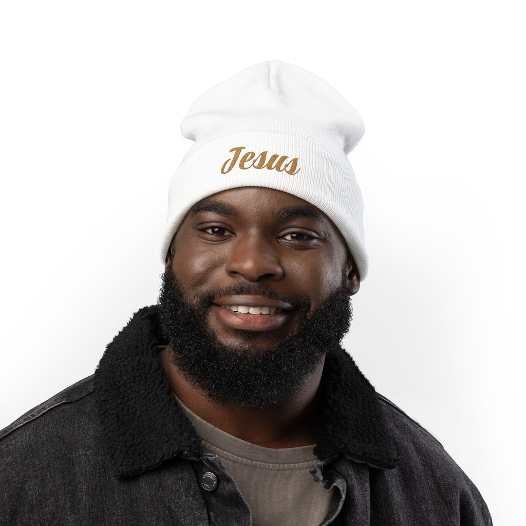 Jesus Embroidered Beanie