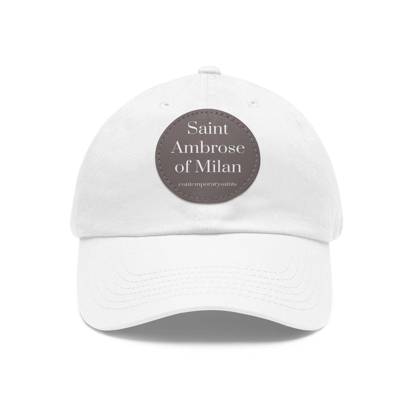 Saint Ambrose Leather Patch Hat