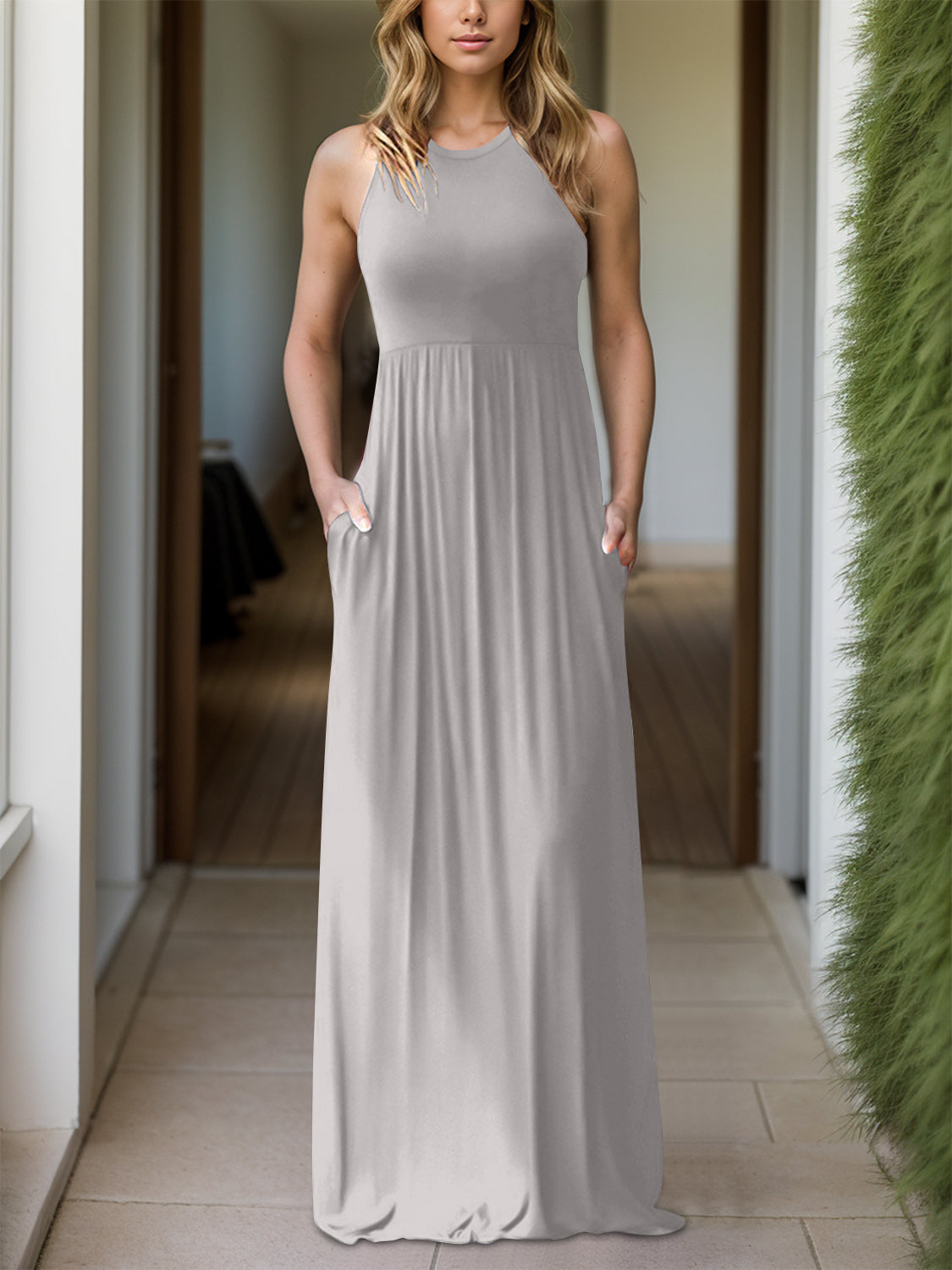 Grecian Neck Dress