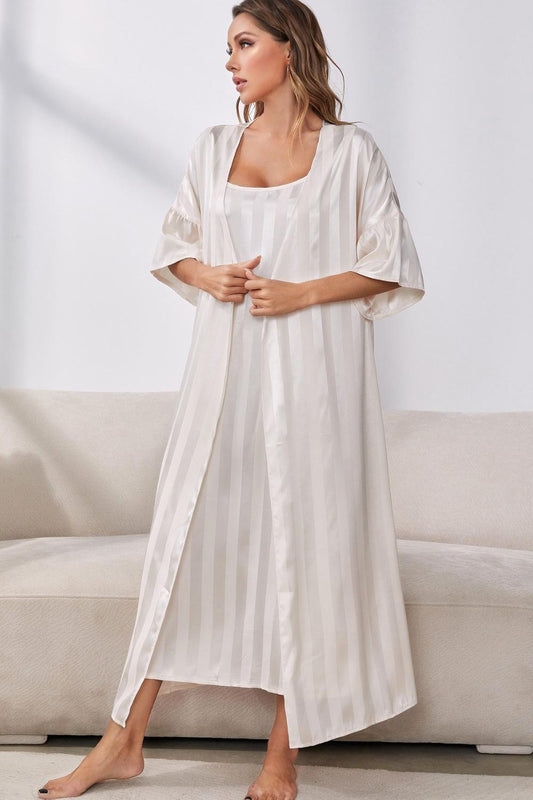 Delicate Robe and Cami Dress Set