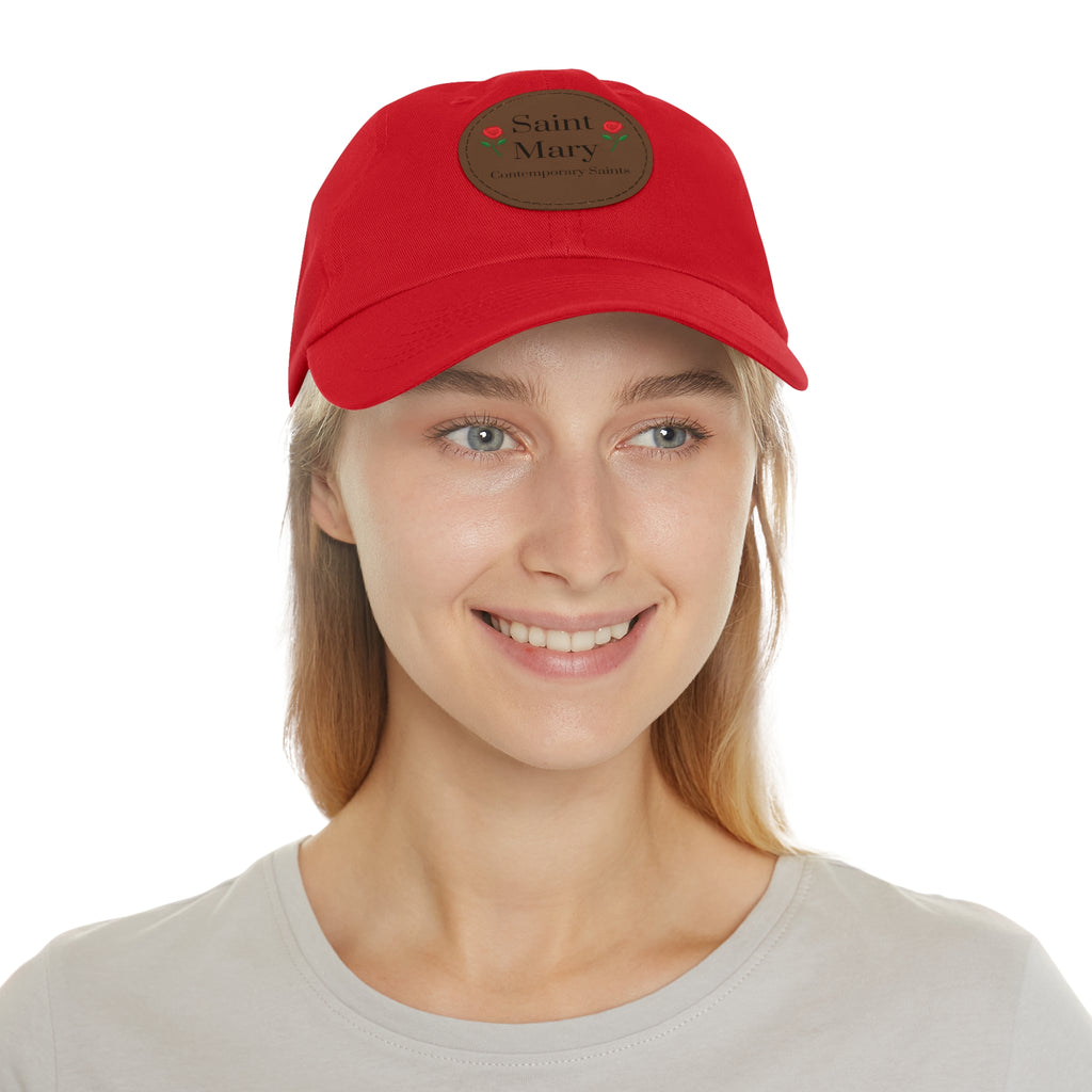 Sombrero con parche de cuero de Santa María