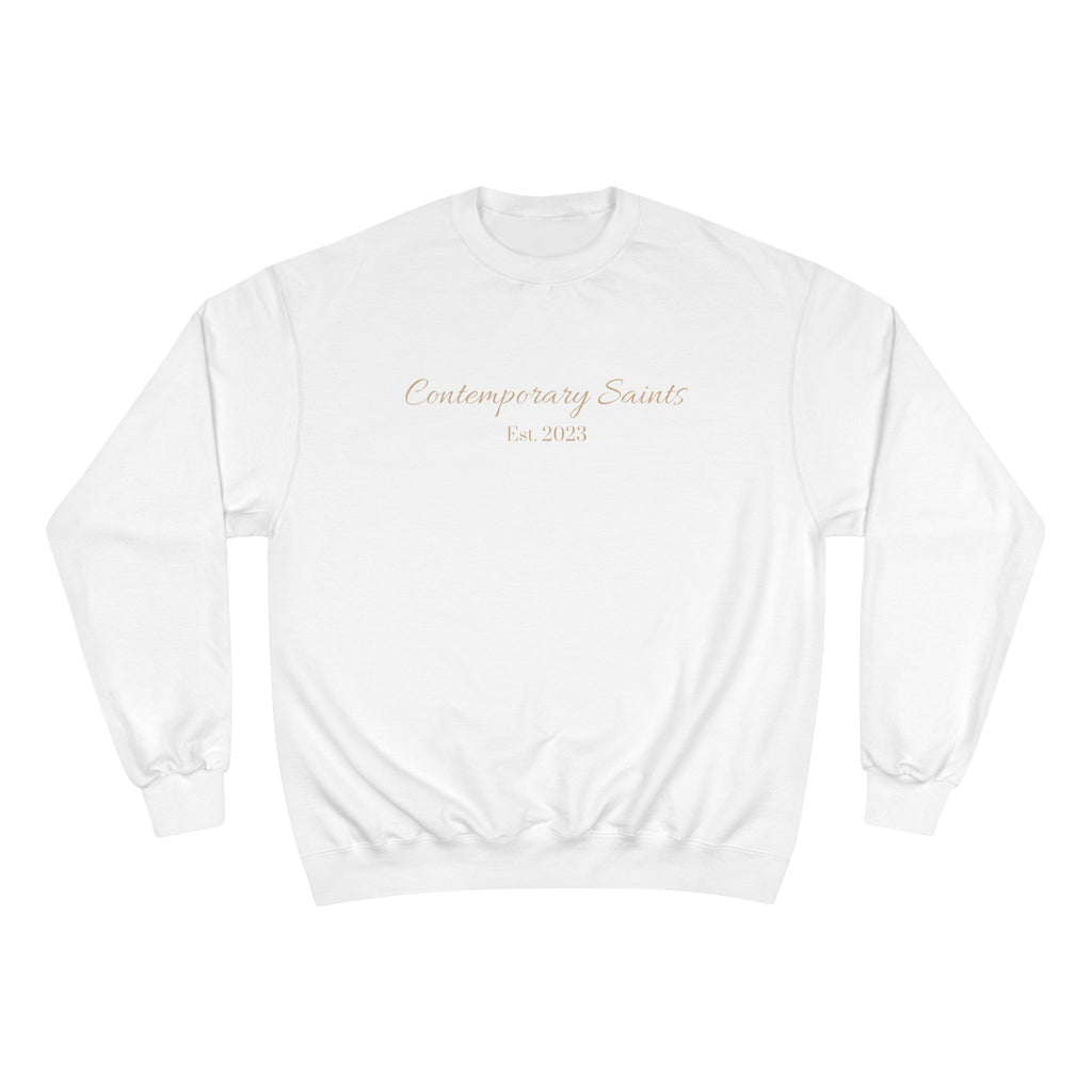 Champion Sweatshirt with Contemporary Saints Logo